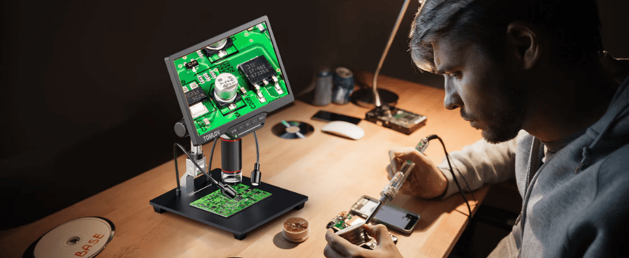 digital microscope for pcb soldering