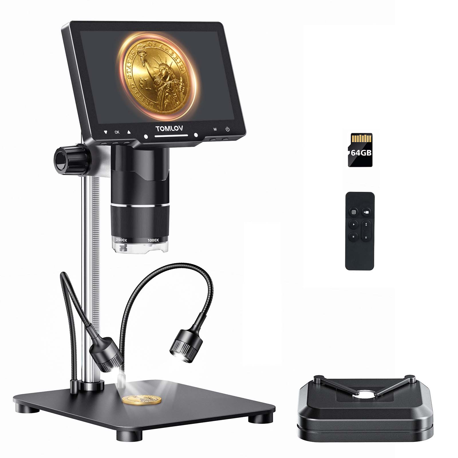 TOMLOV TriL107 3-Lens Digital Microscope