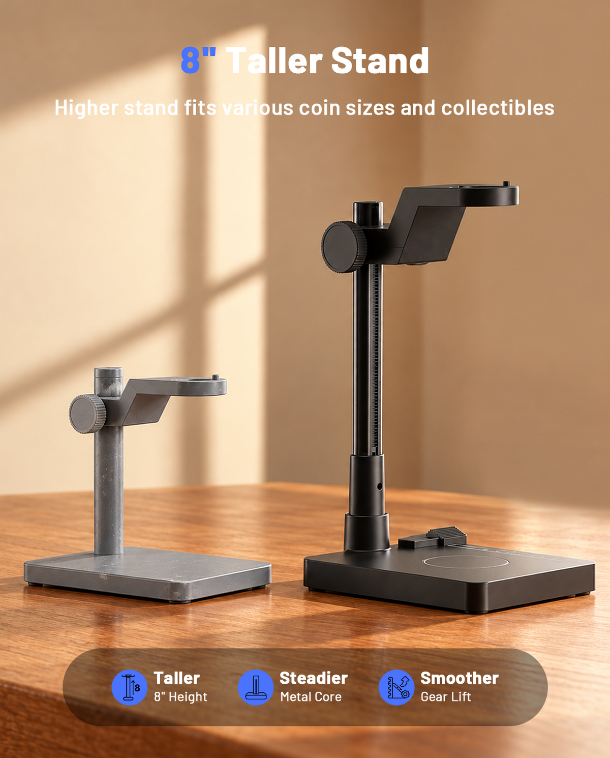 【NEW】TOMLOV DM4WM Full Coin Scale Microscope: 4.3" Digital Caliper Microscopes