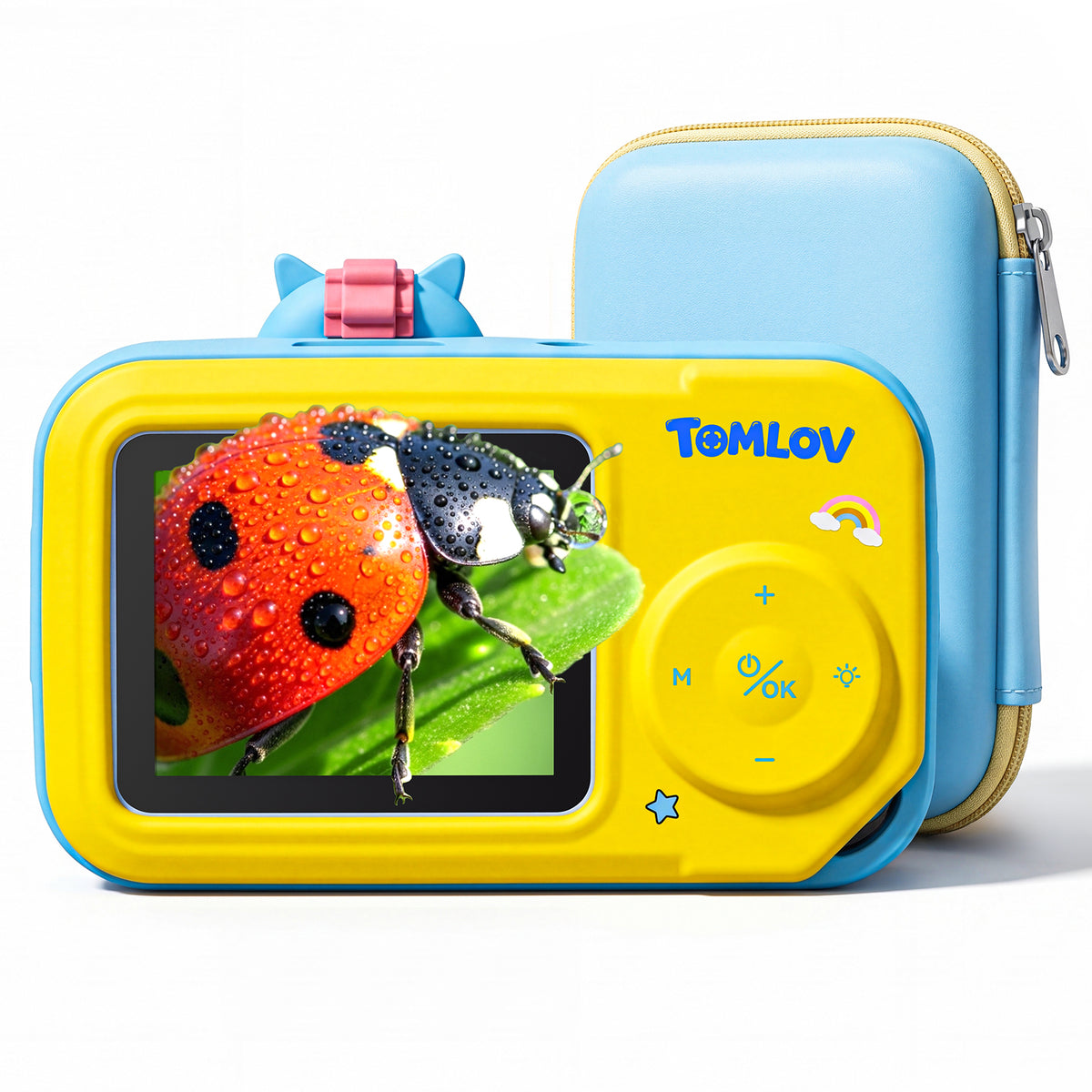【NEW】TOMLOV P50K Digital Microscope for Kids, Handheld Miniscope STEM Toys, Blue
