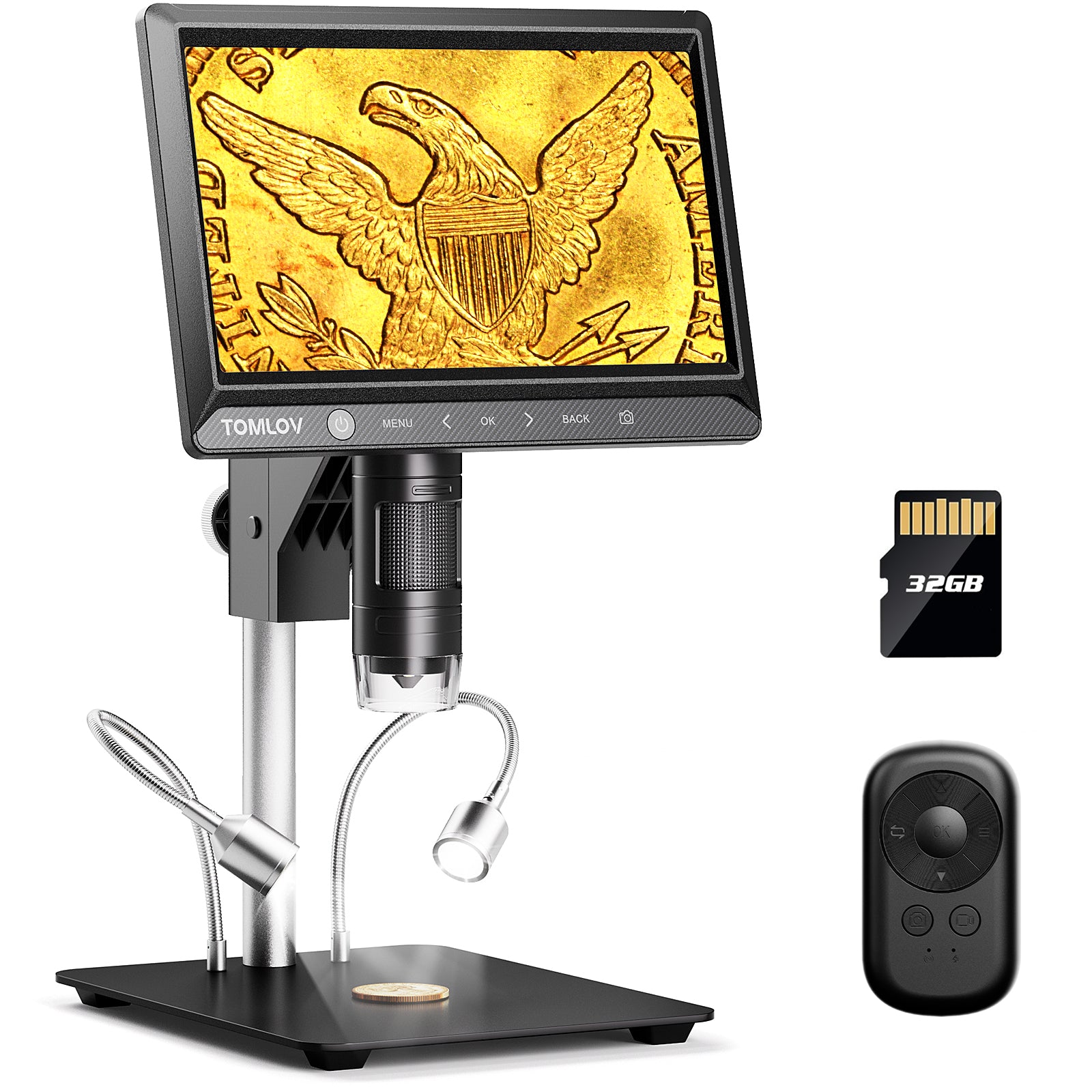TOMLOV DM702 10.1" Digital Microscope