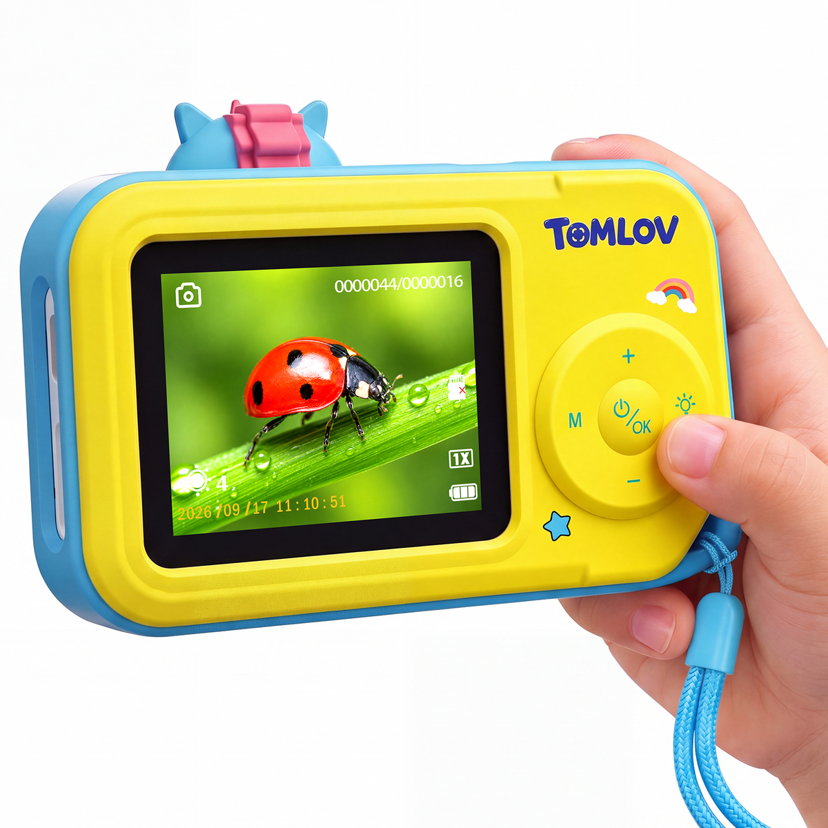 【NEW】TOMLOV P50K Digital Microscope for Kids, Handheld Miniscope STEM Toys, Blue