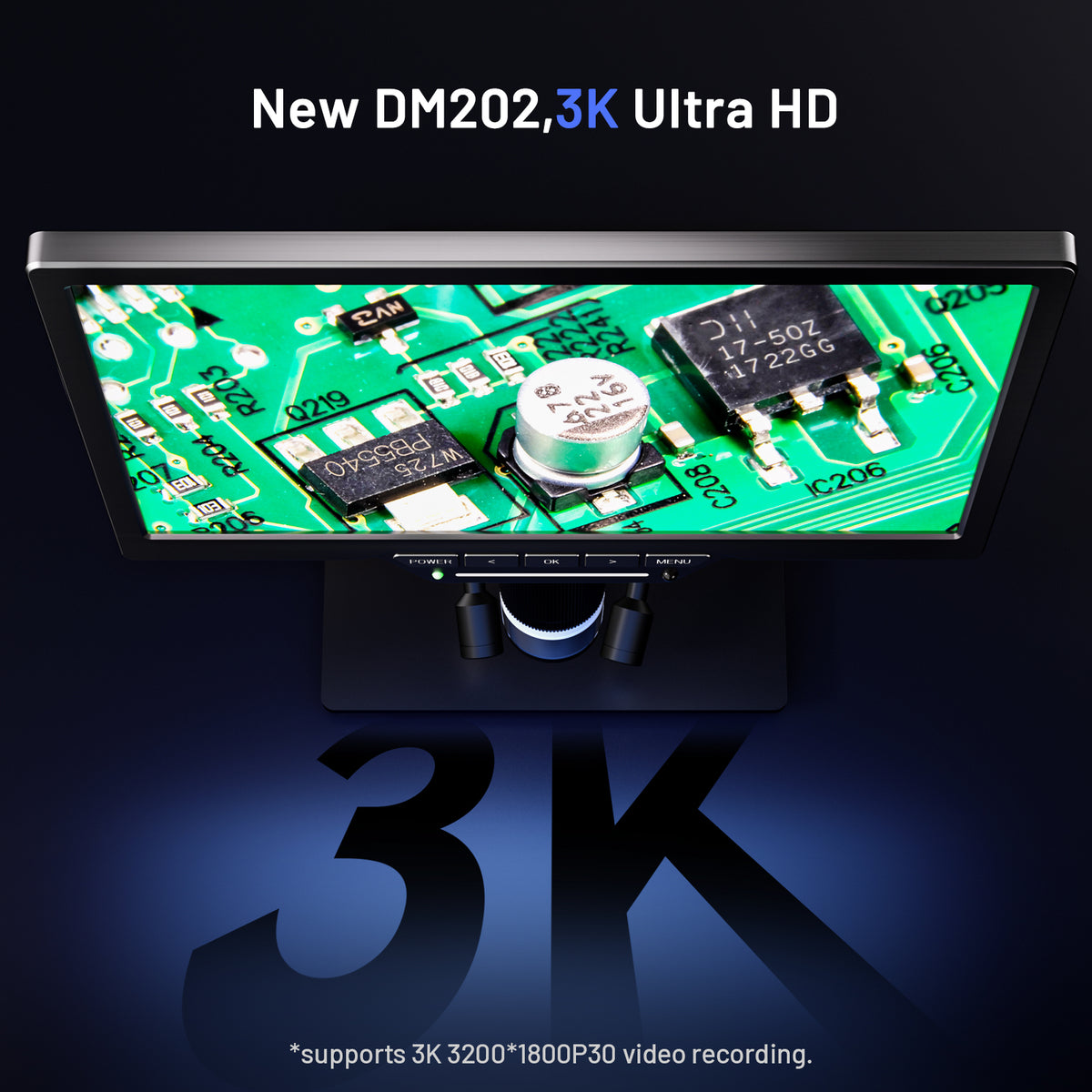TOMLOV DM202 Mikroskop, 10,1" HDMI LCD Digital Mikroskop