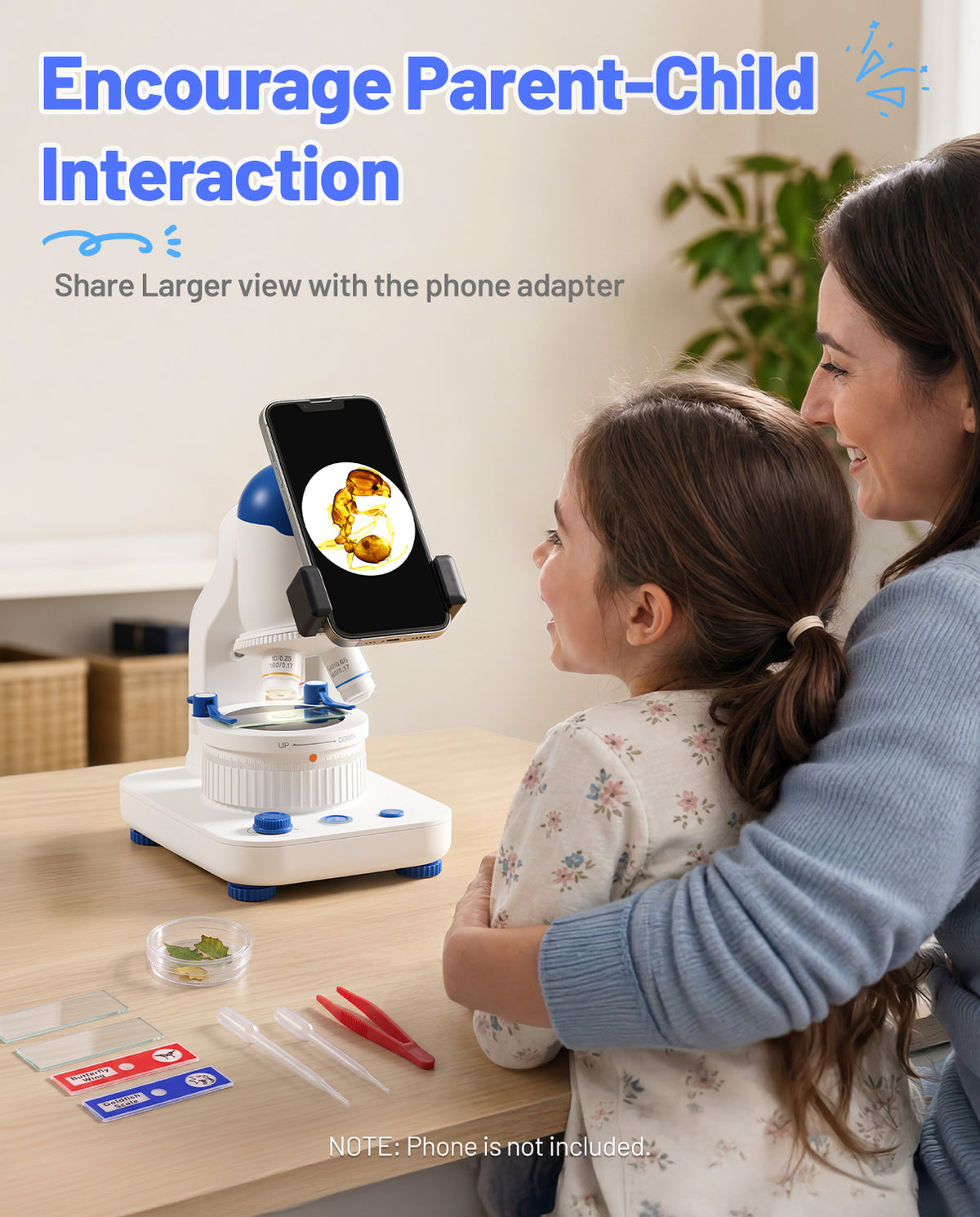 TOMLOV DM301K Microscope for Kids, 640X Educational Science Kit, STEM Toy