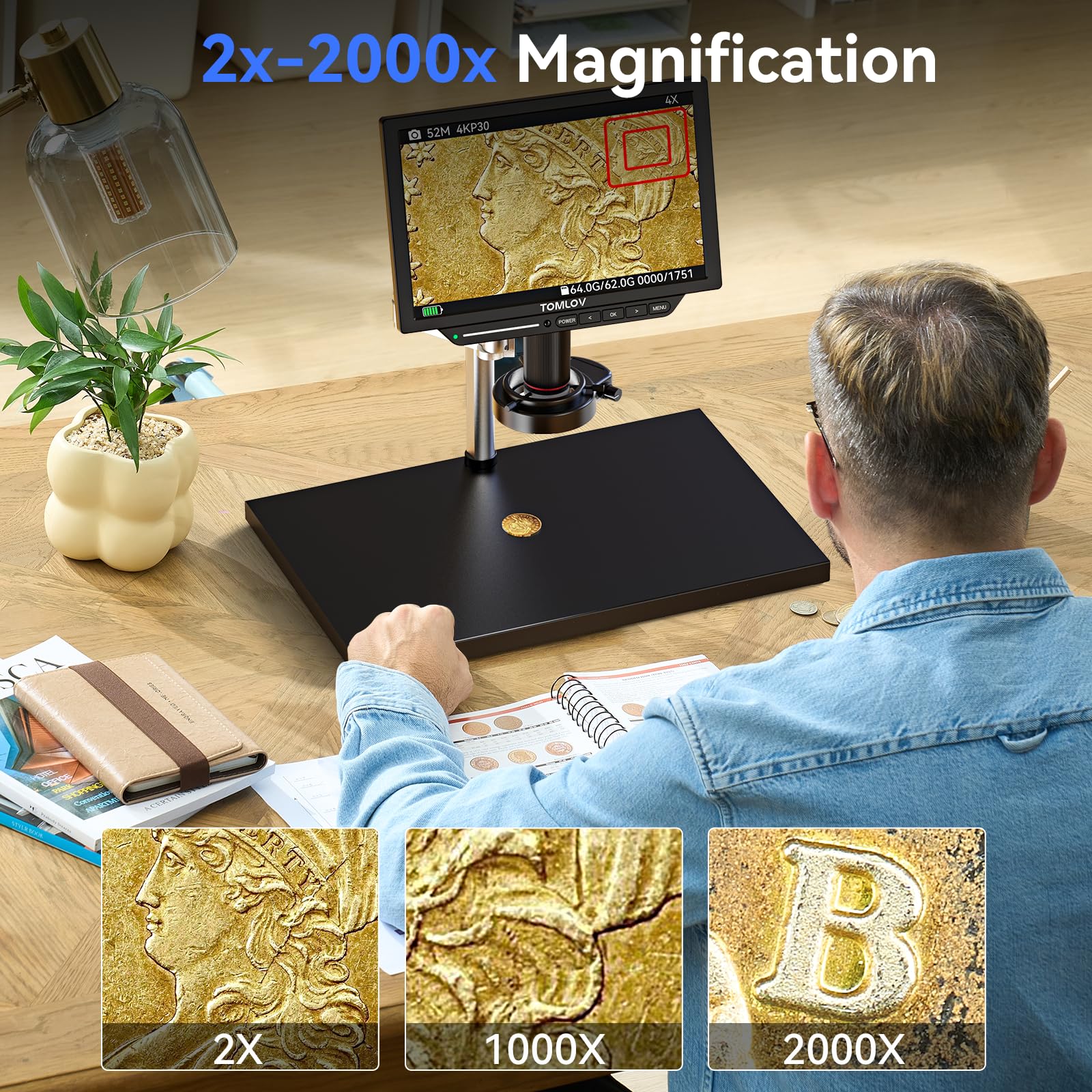 Why the Negative Feature in Microscope Is Wonderful for  Looking Coin Errors?