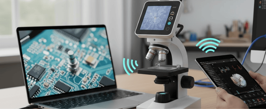 Computer Connected Microscopes Can I connect a digital microscope to my computer?