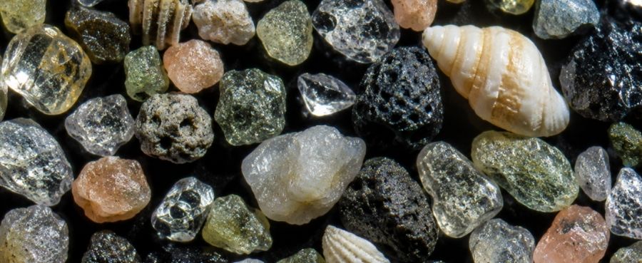 Different kinds of sands.