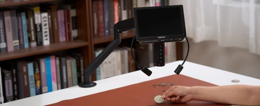 TOMLOV Autofocus 4K Digital Microscope .