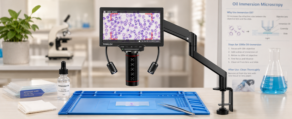 How to Use Microscope Immersion Oil: When and Why It's Needed