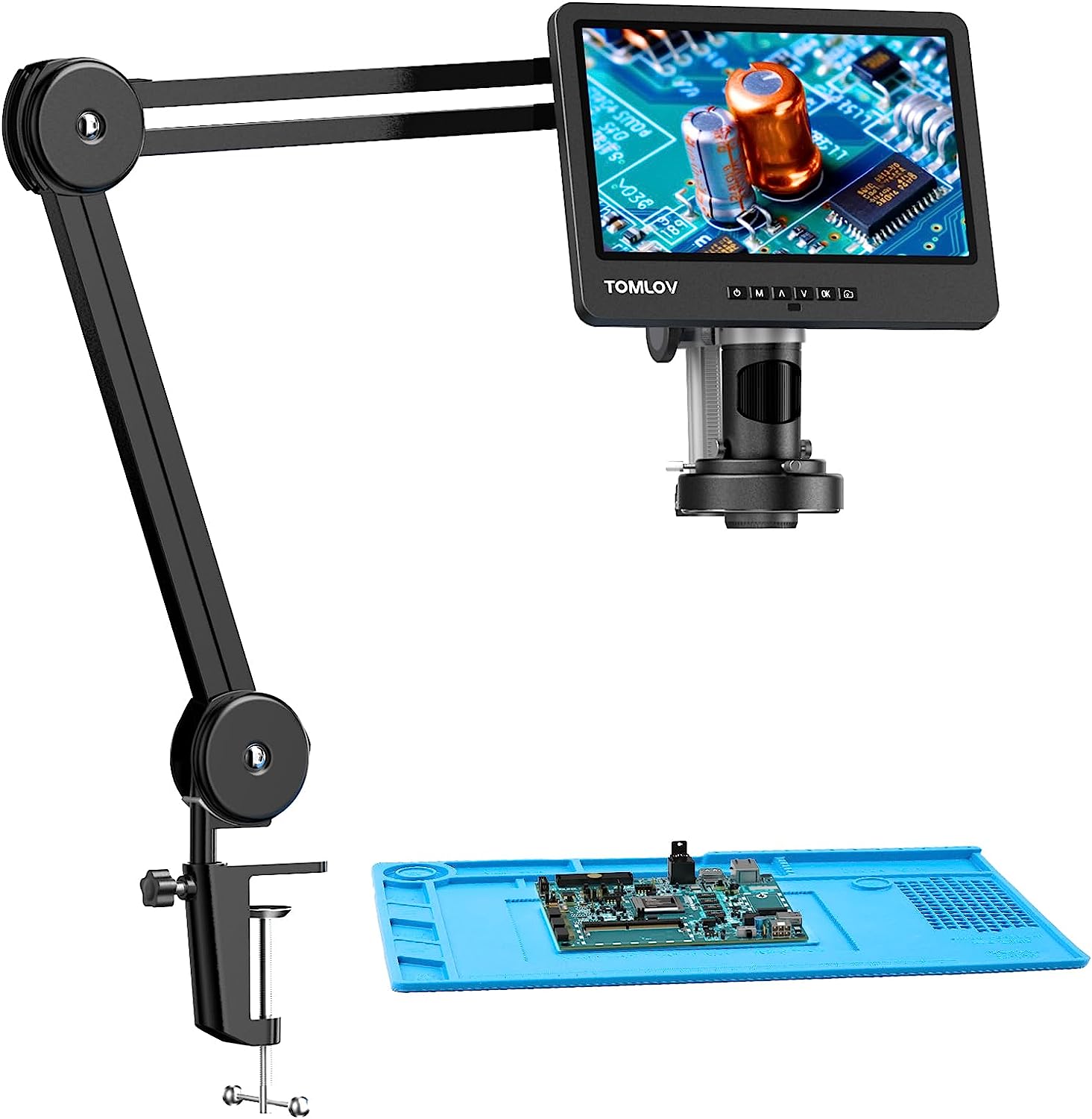 TOMLOV DM602 Flex 10.1" HDMI Digital Soldering Microscope