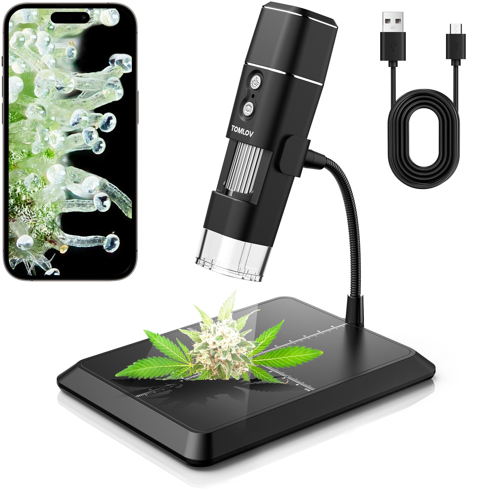 TOMLOV DM1 Wireless Digital Microscope 1000X