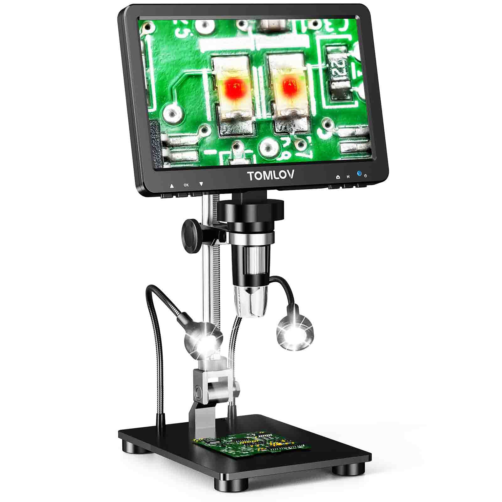 TOMLOV DM9 Pro HDMI Digital Microscope with 7'' IPS Screen