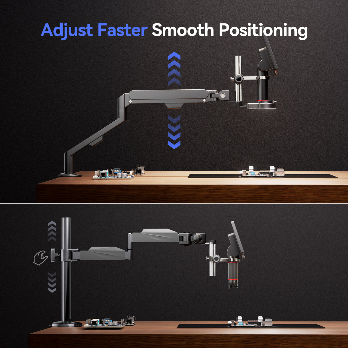 TOMLOV AM06 Flexible Boom Arm Stand for Digital Microscopes