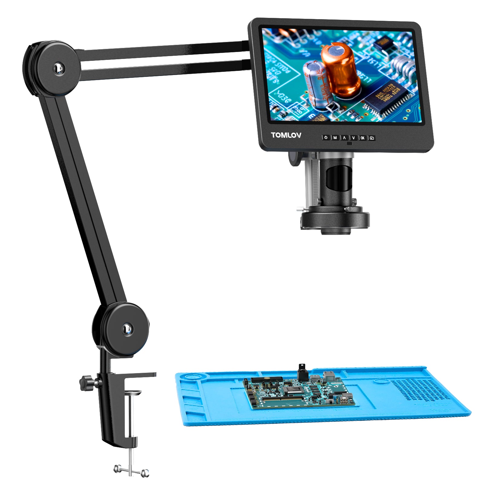 TOMLOV DM602 Flex 10.1" HDMI Digital Soldering Microscope