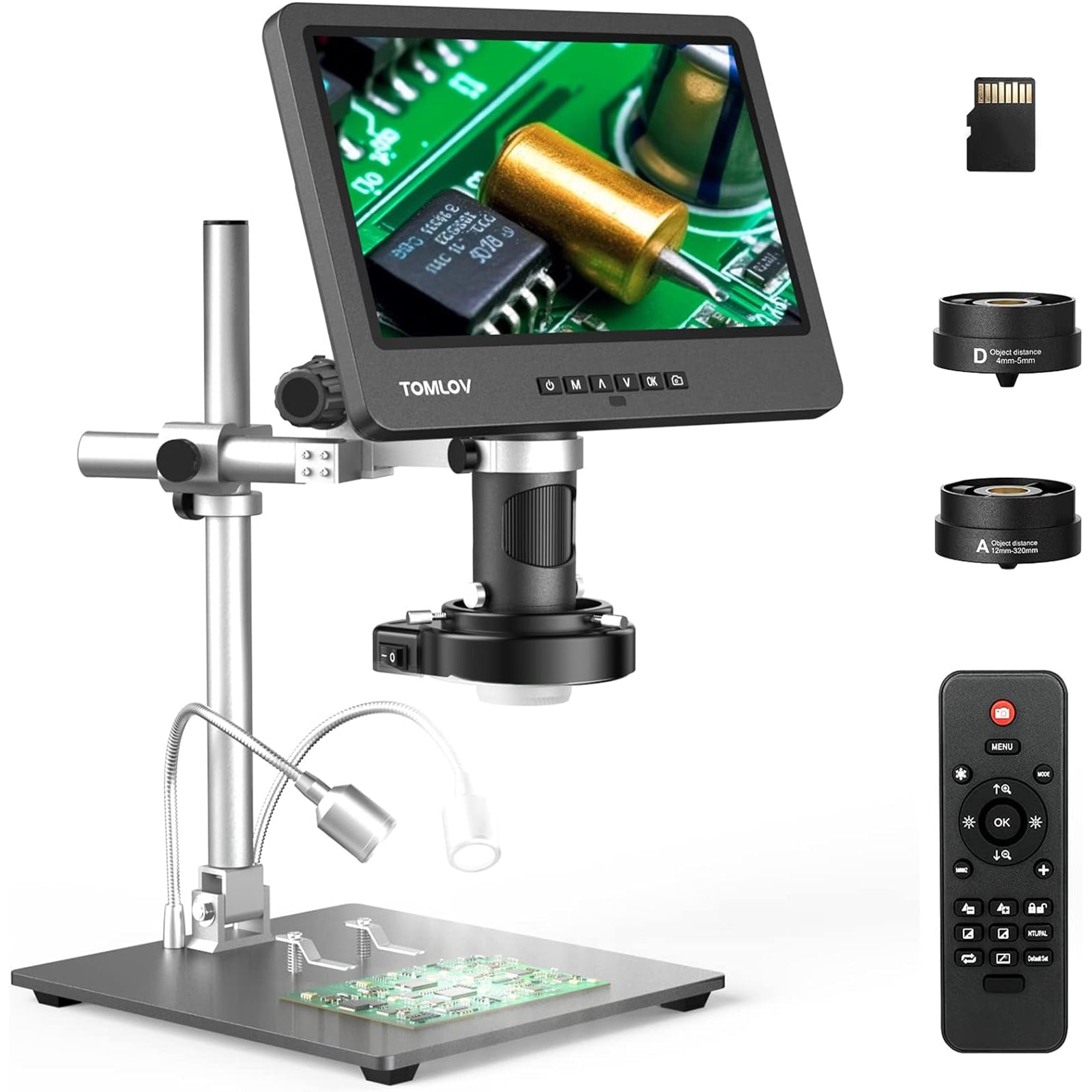 TOMLOV DM602 Pro 10.1 Inch HDMI Digital Microscope