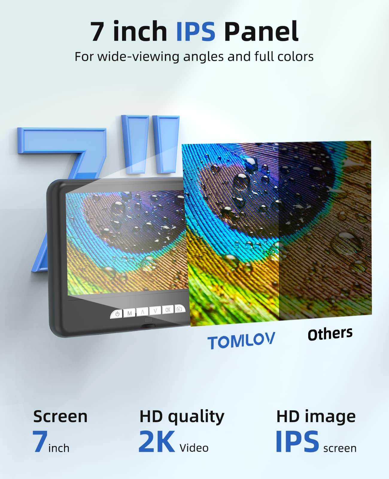 TOMLOV DM401 Microscopio Digital LCD 1200x 2K